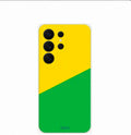 Aura frosted phone case yellow and green (Samsung)