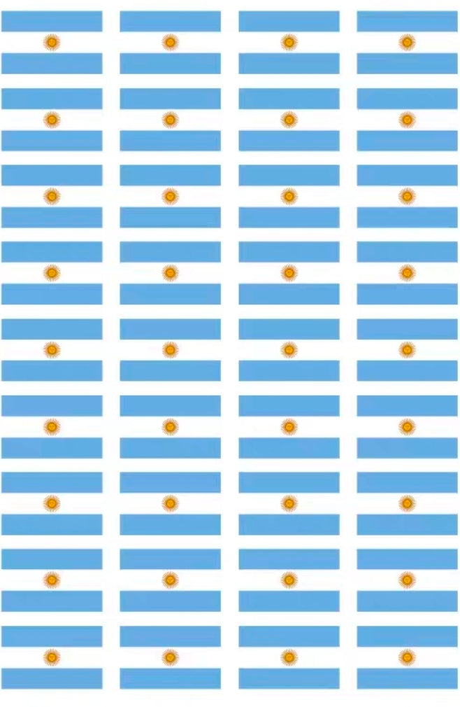 Aura National Flag Temporary Tattoo Stickers